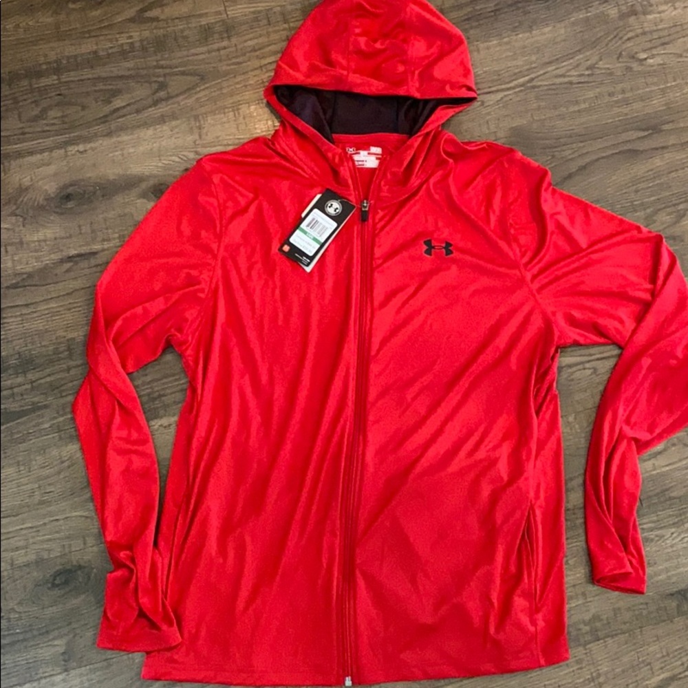 Under Armour red zip up